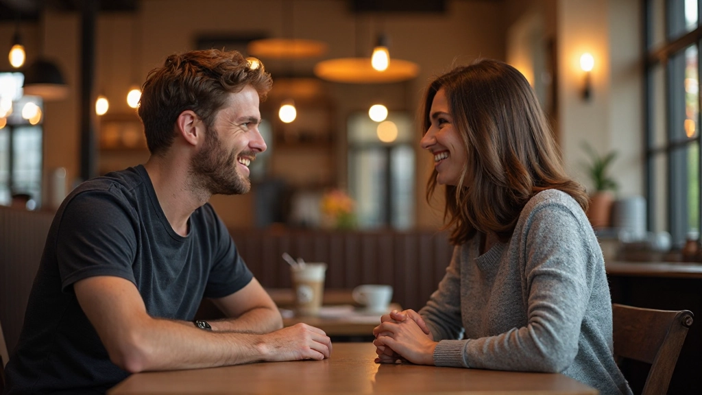 Twee mensen voeren een vriendelijk gesprek in Nederlands restaurant